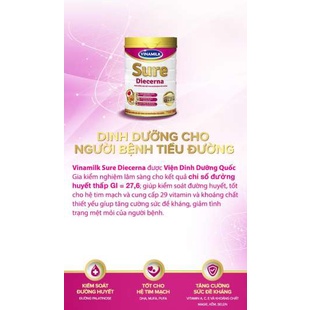 SỮA BỘT VINAMILK SURE DIECERNA 900G