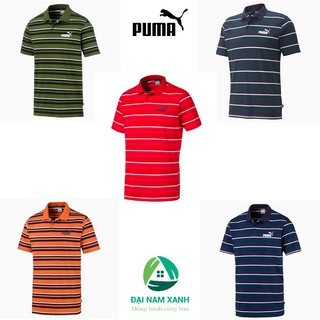 Áo thun nam Puma Essentials Striped J Polo - Hàng size châu Âu