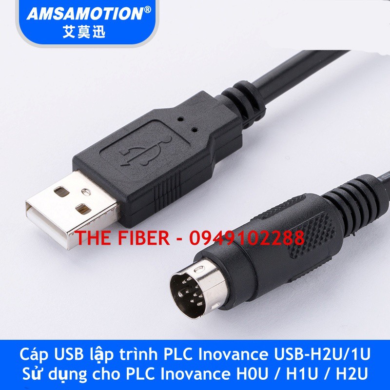 Cáp USB lập trình PLC Inovance H0U, H1U, H2U USB-H2U/1U