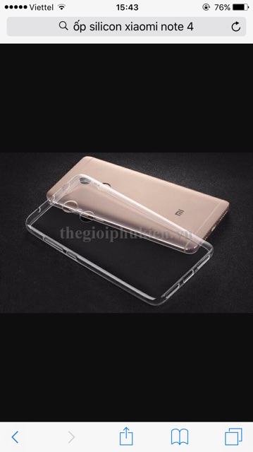 Combo: Kính+ ốp Xiaomi Note4X/ Note4