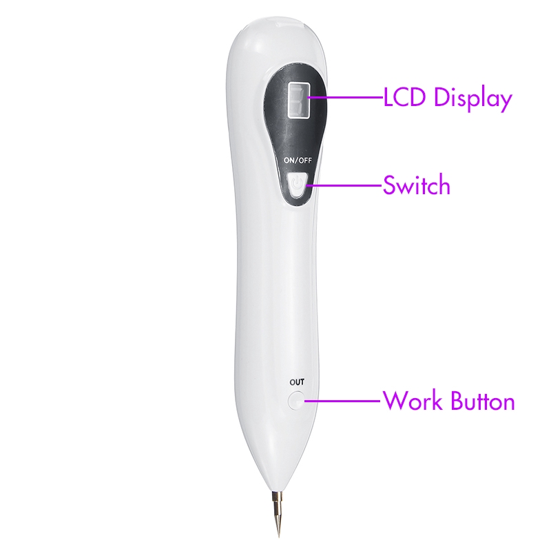 [ele] LCD Laser Skin Tag Remover Electric Wart Dot Dark Spot Mole Removal Pen Machine