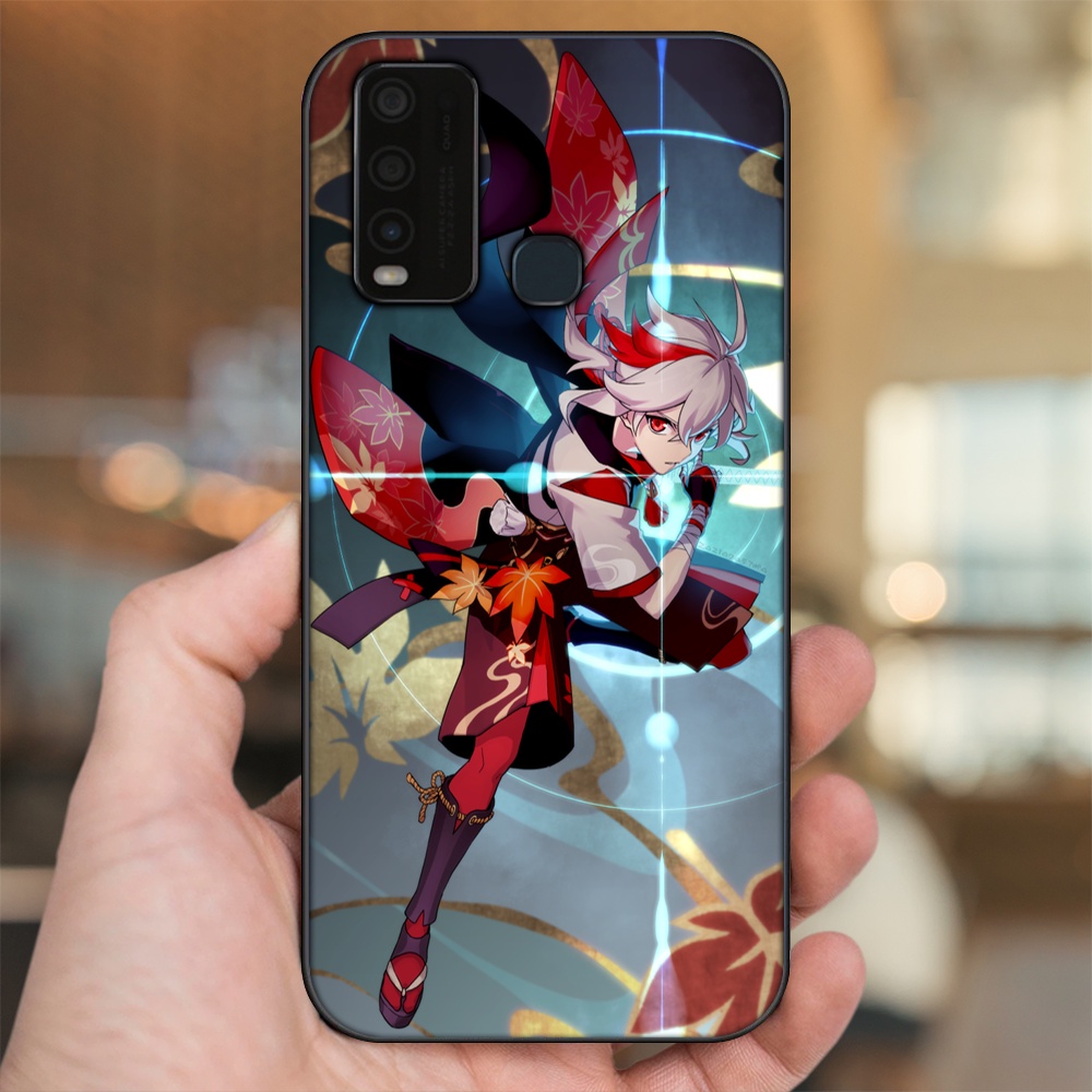 Ốp lưng Vivo Y30, Y50 viền đen in hình Kazuha Genshin Impact