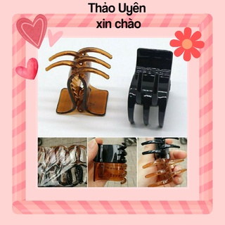 Set 12 Kẹp tóc càng cua 5 răng loại lớn style Hàn Quốc chắc chắn đẹp cho nữ