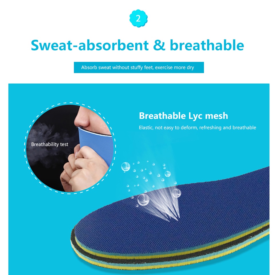 Miếng Lót Giày Dày Dặn Thấm Hút Mồ Hôi Thoáng Khí Cao Cấp