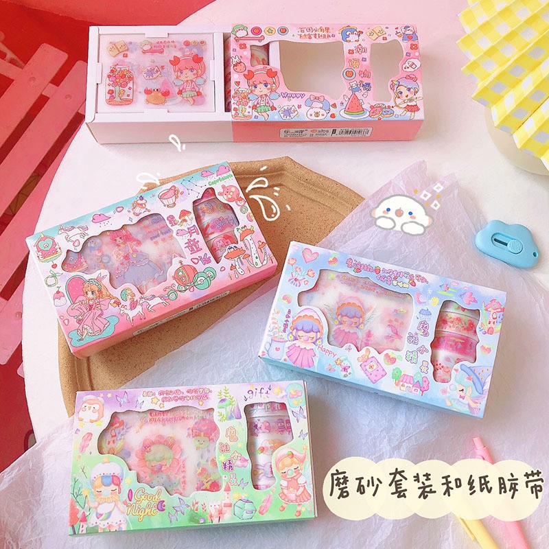 Combo washi + stikcer Câu chuyện cổ tích Xingyue