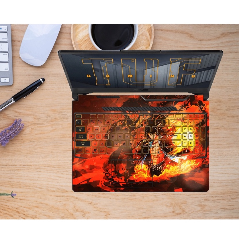 Miếng Dán Skin Laptop D. Luffy Cao Cấp Đẹp Cá Tính - Skin Laptop 14 15 16 inch Nhập Khẩu - LuxSkeen
