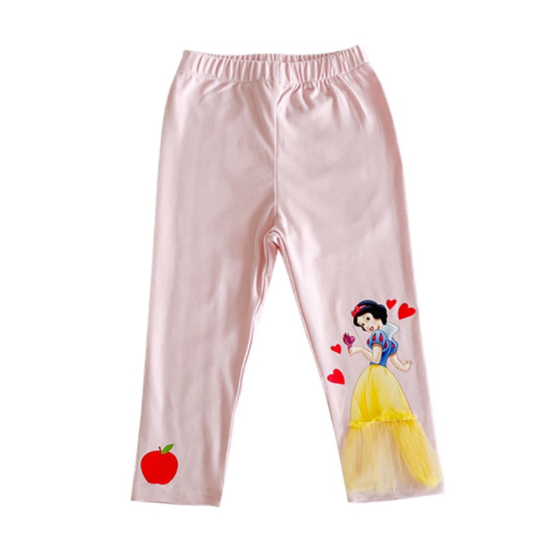 Quần Legging Chất Liệu Mềm Mại Hoạ Tiết Hoạt Hình Dành Cho Bé Gái