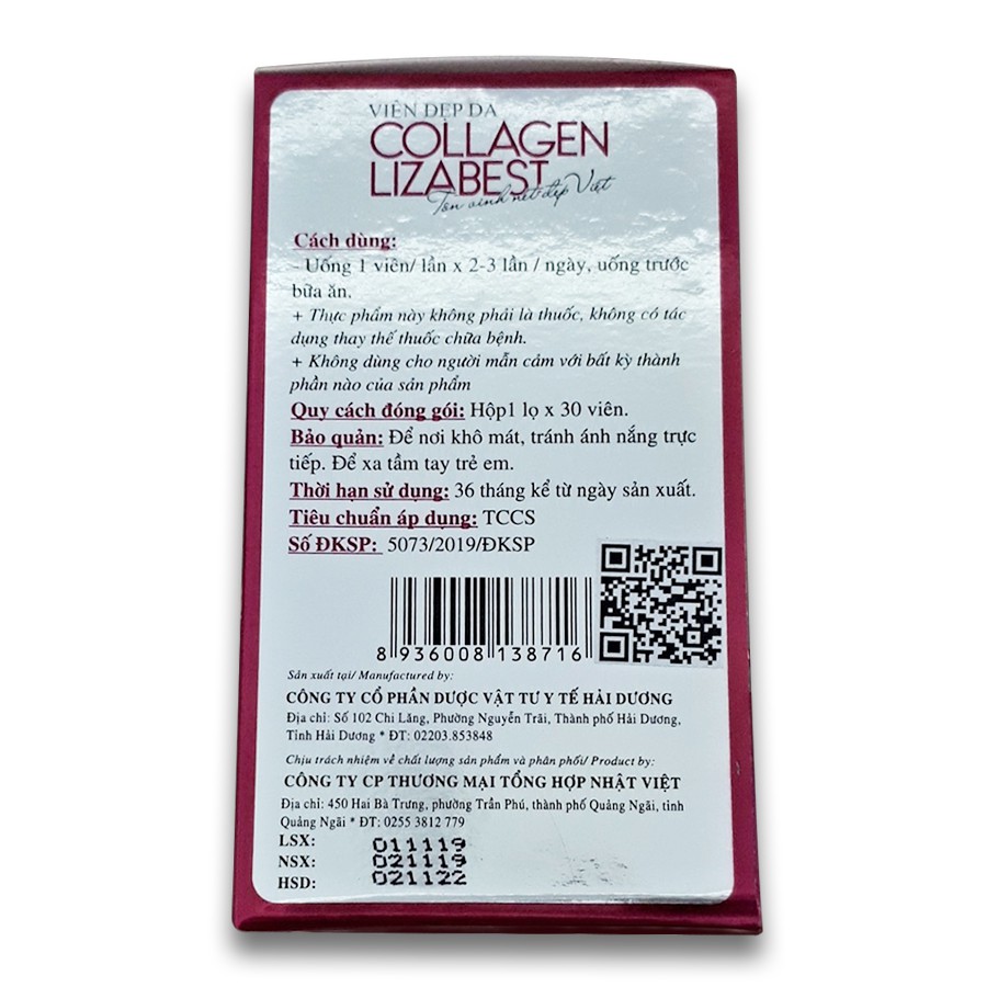 [DA TRẮNG SÁNG]COMBO 2 hộp Collagen Lizabest làm đẹp da, trắng da, chống lão hóa, giảm tình trạng da nhăn | BigBuy360 - bigbuy360.vn