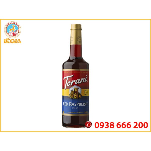 SIRO TORANI PHÚC BỒN TỬ ĐỎ 750ML (RED RASPBERRY SYRUP)