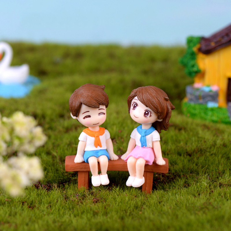 Set 3 Mô Hình Cặp Đôi Trang Trí Sân Vườn