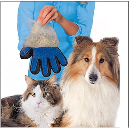 Găng tay chải lông cho chó mèo - Gang tay chải lông