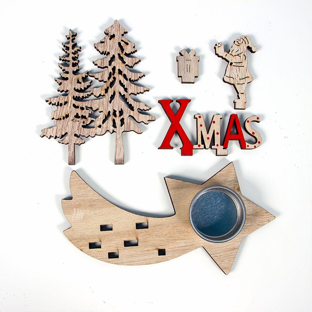 GOGOUP Phụ Kiện Trang Trí Giáng Sinh Hình Tuần Lộc Màu Trắng Và Đỏ DIY