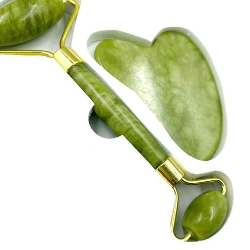 Cây Lăn Guasha Bằng Ngọc Bích Giúp Mát Xa Làm Săn Chắc Da Mặt Chống Lão Hóa