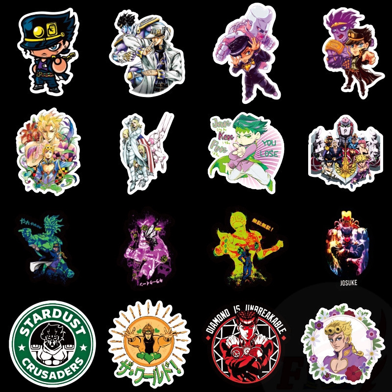 ❉ JoJo's Bizarre Adventure - Series 02 Stickers ❉ 50Pcs/Set Anime Fashion Doodle Stickers