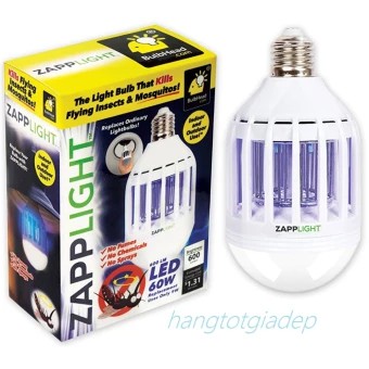 Đèn LED 2 chế độ chiếu sáng và diệt muỗi, côn trùng Zapp Light đui xoáy