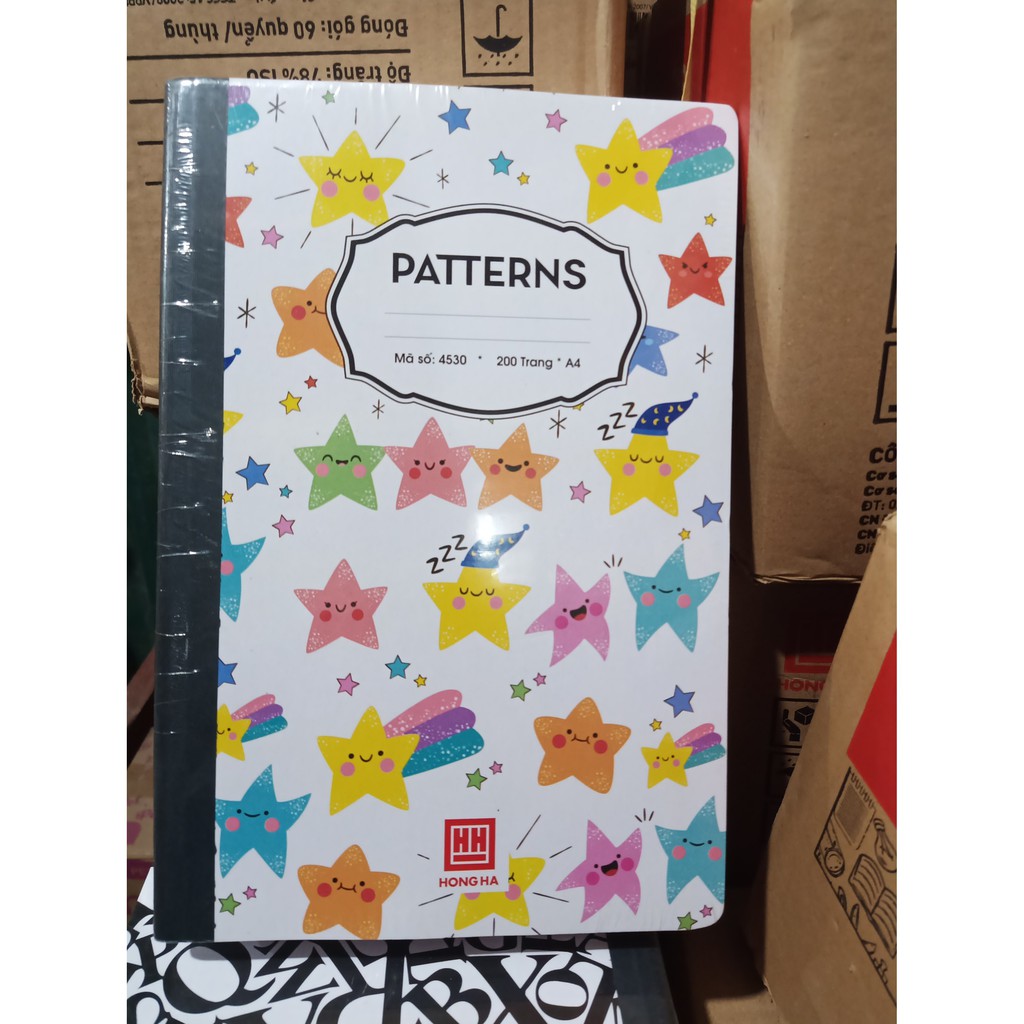 Sổ A4 Hồng Hà PATTERNS 200tr/260tr/300tr/360tr