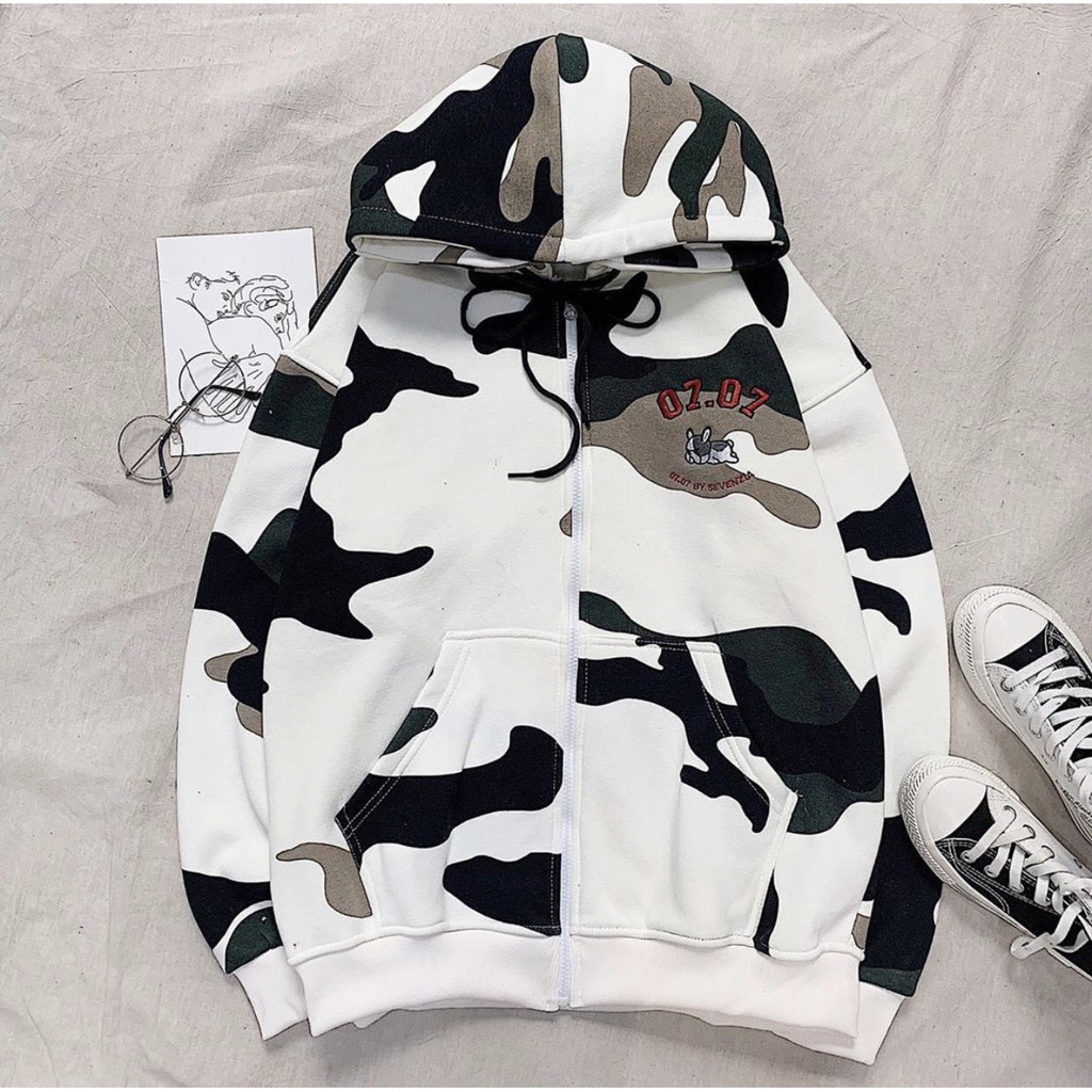 Áo KHOÁC Hoodie 07 07 SE.VEN.ZIA Ulzzang Unisex 1hitshop | BigBuy360 - bigbuy360.vn