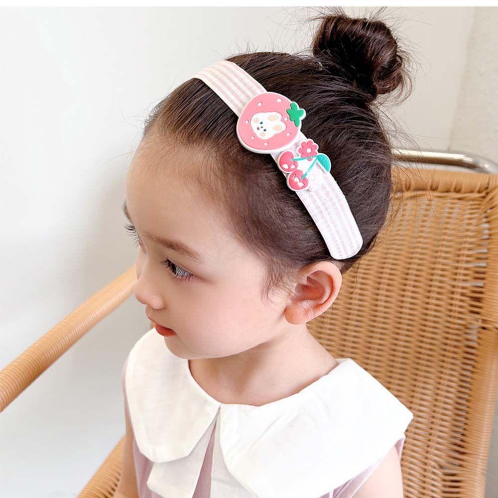 Băng Đô Vải Mềm Hình Trái Cây Thắt Nơ Thời Trang Mùa Hè Dành Cho Bé Gái