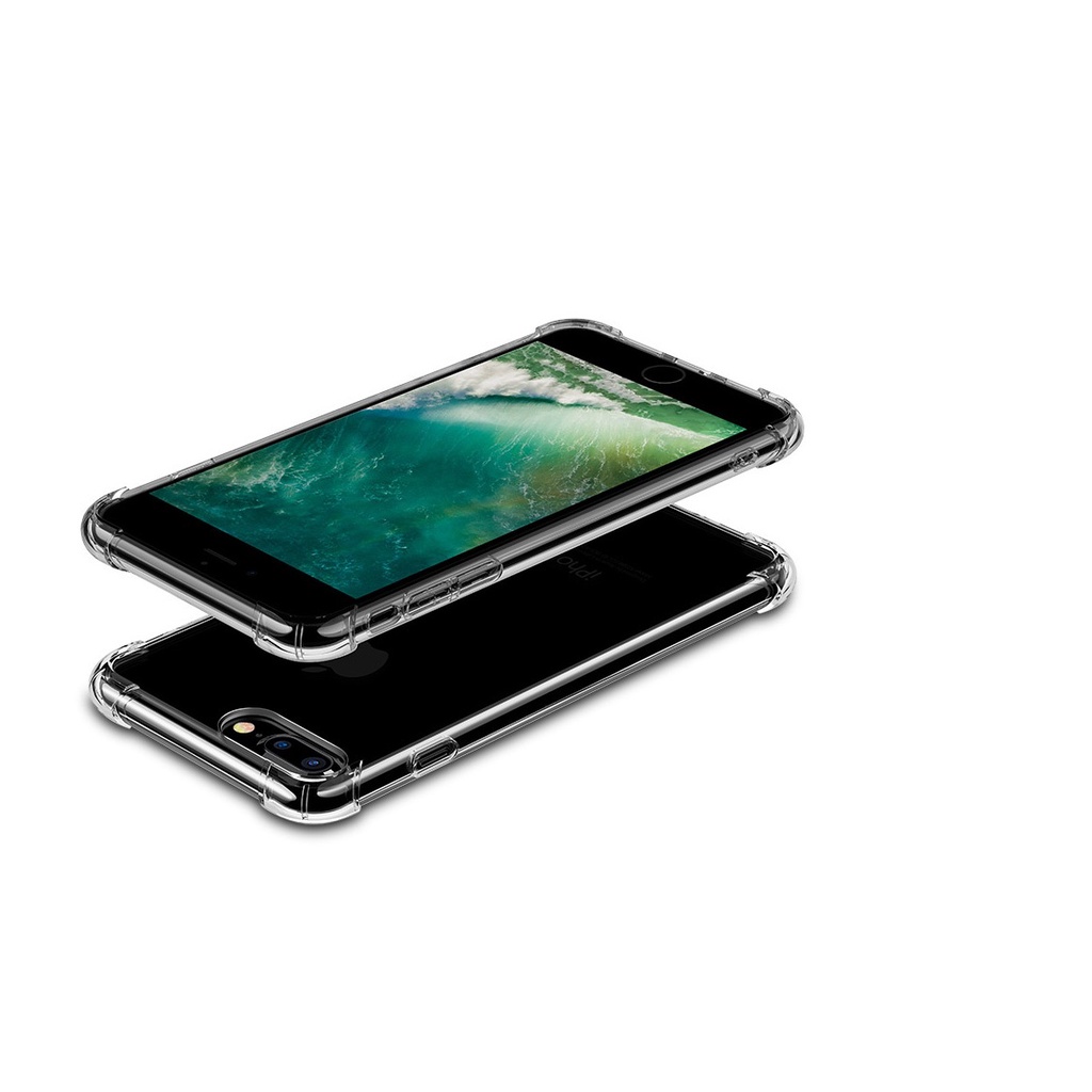 Ốp lưng iPhone CHỐNG BẨN VIỀN VUÔNG - iPhone XS, XR, 6, 6S Plus, 7Plus, 8 Plus, 12 Mini -Nhựa dẻo-Có lót nhung bên trong