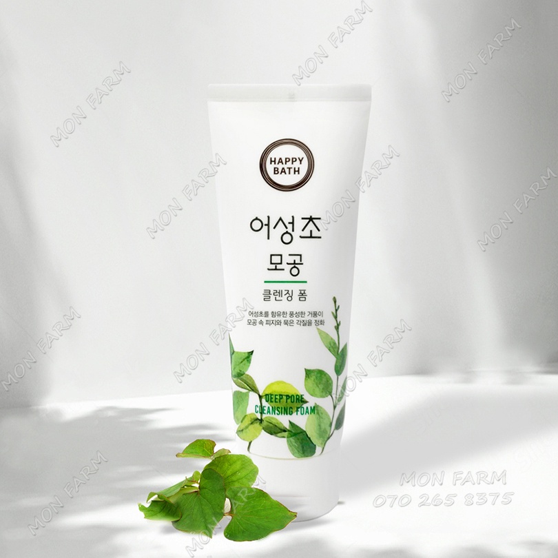 Sữa Rửa Mặt Cho Da Dầu Và Da Hỗn Hợp Từ Rau Diếp Cá Happy Bath 200g