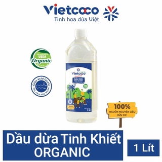 DẦU DỪA NGUYÊN CHẤT ÉP LẠNH ORGANIC VIETCOCO CHAI PET 1LÍT