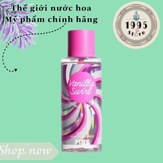 Xịt thơm toàn thân 𝗩𝗜𝗖𝗧𝗢𝗥𝗜𝗔'𝗦 𝗦𝗘𝗖𝗥𝗘𝗧 pink body mist – vanilla swirl 10ml-30ml-50ml-100ml