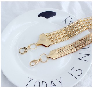 Belt Nịt đầm mix đồ - đai váy khóa móc Họa tiết nối