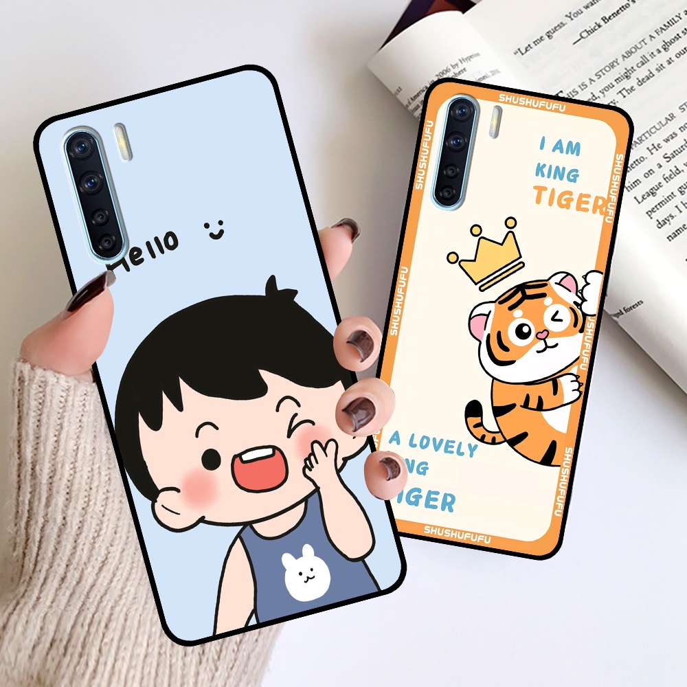 Ốp Oppo A91 / Reno 3 in hình mickey, hổ, kingtiger siêu rẻ T19 - T24