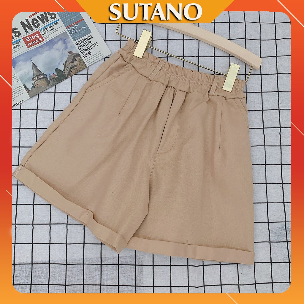 QUẦN SHORT NỮ CẠP CAO KAKI SIÊU HOT SIZE <50KG Q382 SUTANO | BigBuy360 - bigbuy360.vn