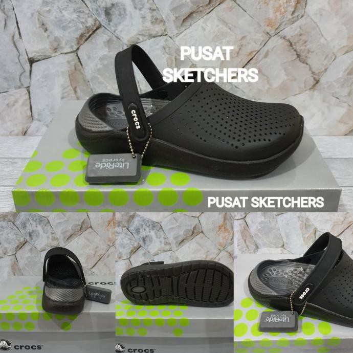 Giày CROCS IMPORT / CROCS LITERIDE MAN màu đen size 36