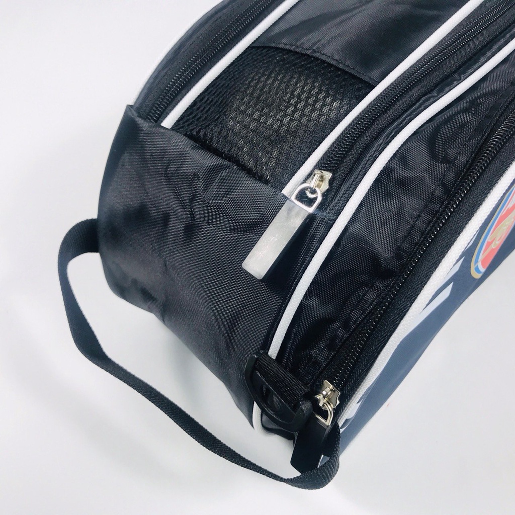 Túi đựng giày đá bóng 3 ngăn Arsenal màu xanh đen