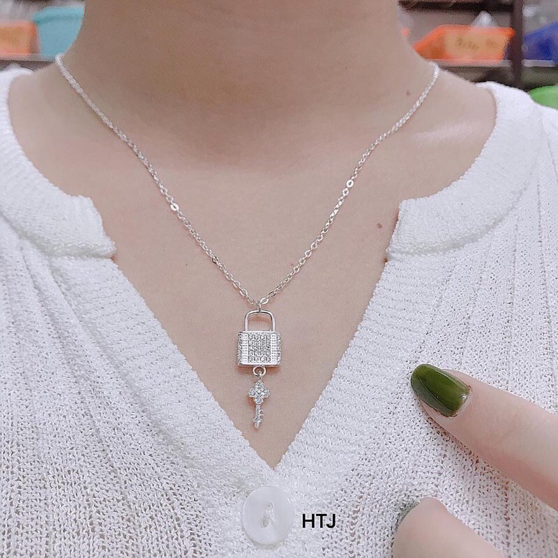 DÂY CHUYỀN MẶT Ổ KHOÁ SIÊU XINH - TRANG SỨC BẠC