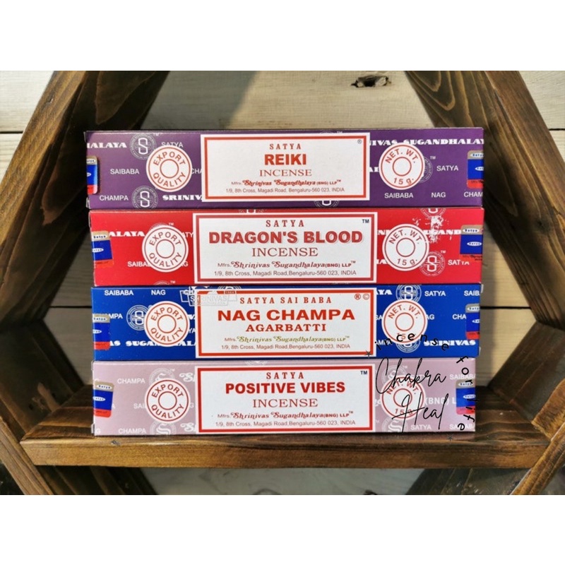 Nhang Satya Incense - Làm Mới Không Gian, Thanh Hương Thiền Định, Luân Xa Yoga | Chakra Heal Incense