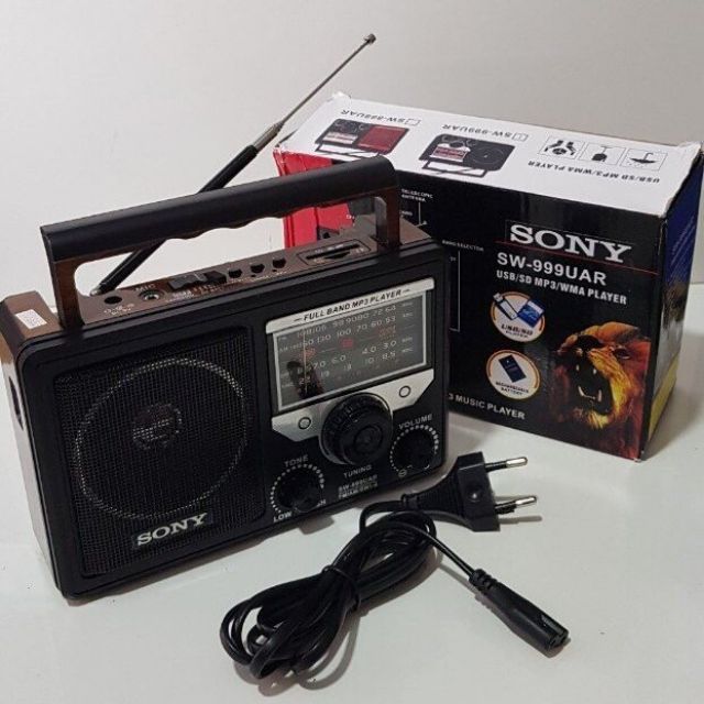 Máy cassette Radio Sony SW-701UAR nghe fm mọi lúc mọi nơi mà k cần ở gần nguồn điện lưới - DungTheThao