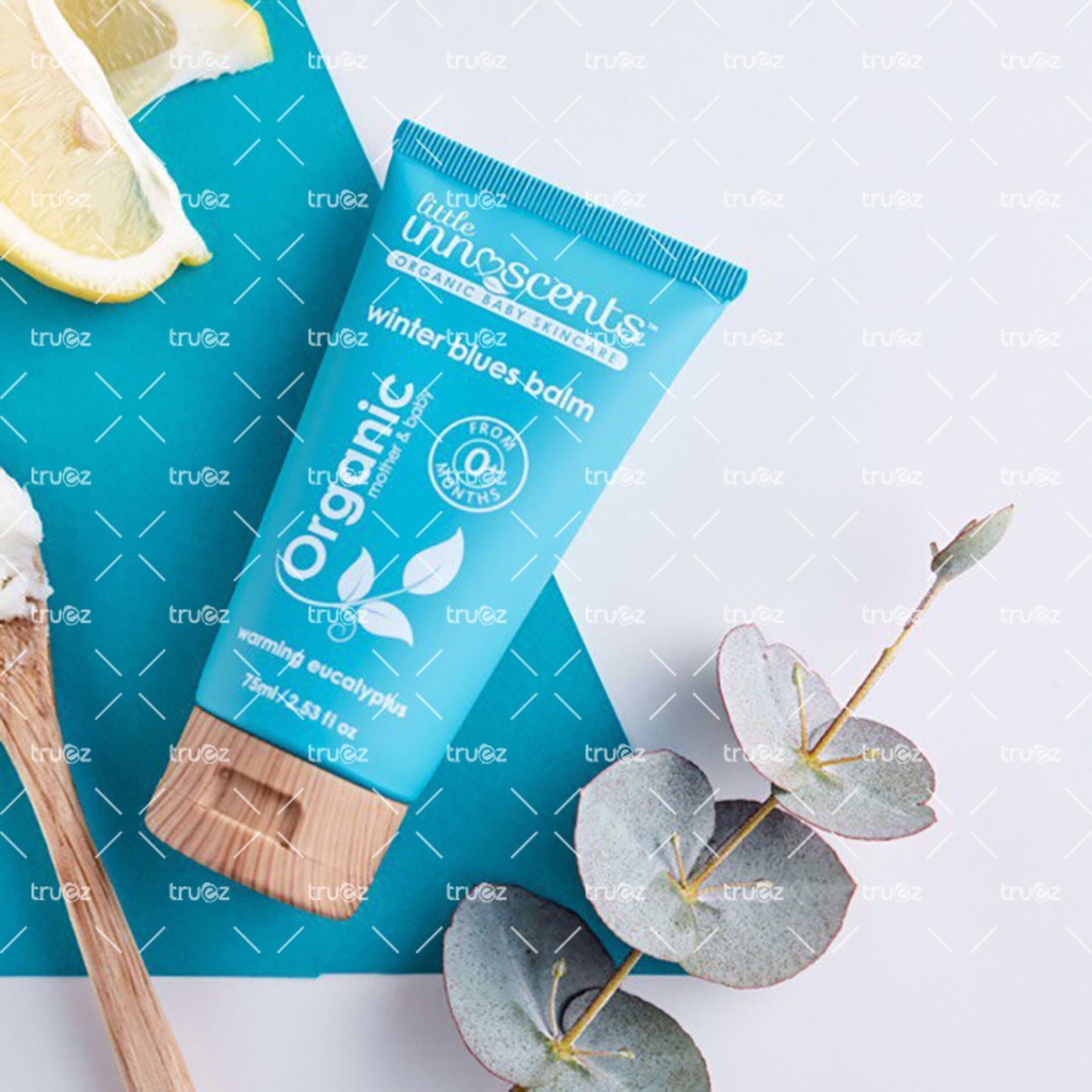 Dầu bôi ấm ngực Hữu cơ từ Khuynh Diệp [Úc] Little Innoscents Winter Blue Balm [Chính hãng]