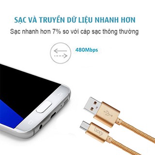 DÂY SẠC NHANH MICRO BAGI. BỌC DÙ, ĐU KHÔNG ĐỨT.
