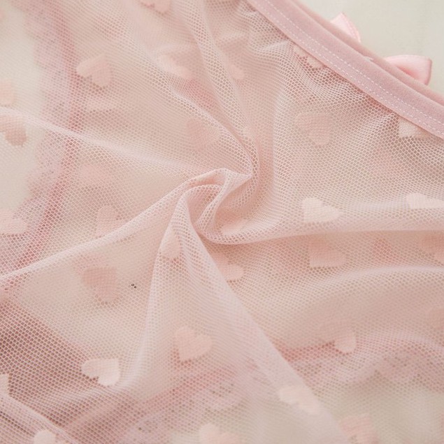 Quần lót ren xuyên thấu siêu mỏng sexy  gợi cảm họa tiết trái tim đính nơ mát mẻ quyến rũ cho nữ DOLLY SECRET QL051 | BigBuy360 - bigbuy360.vn