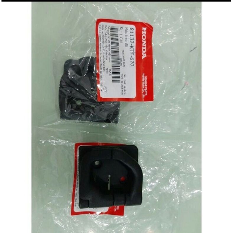 Móc treo đồ sh 125,150-sh mode 125 lead 125 và vít Bắt móc 6*14 chính hãng hiệu honda