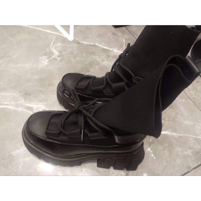 G031-Giày cao cổ phối len siêu xinh | BigBuy360 - bigbuy360.vn