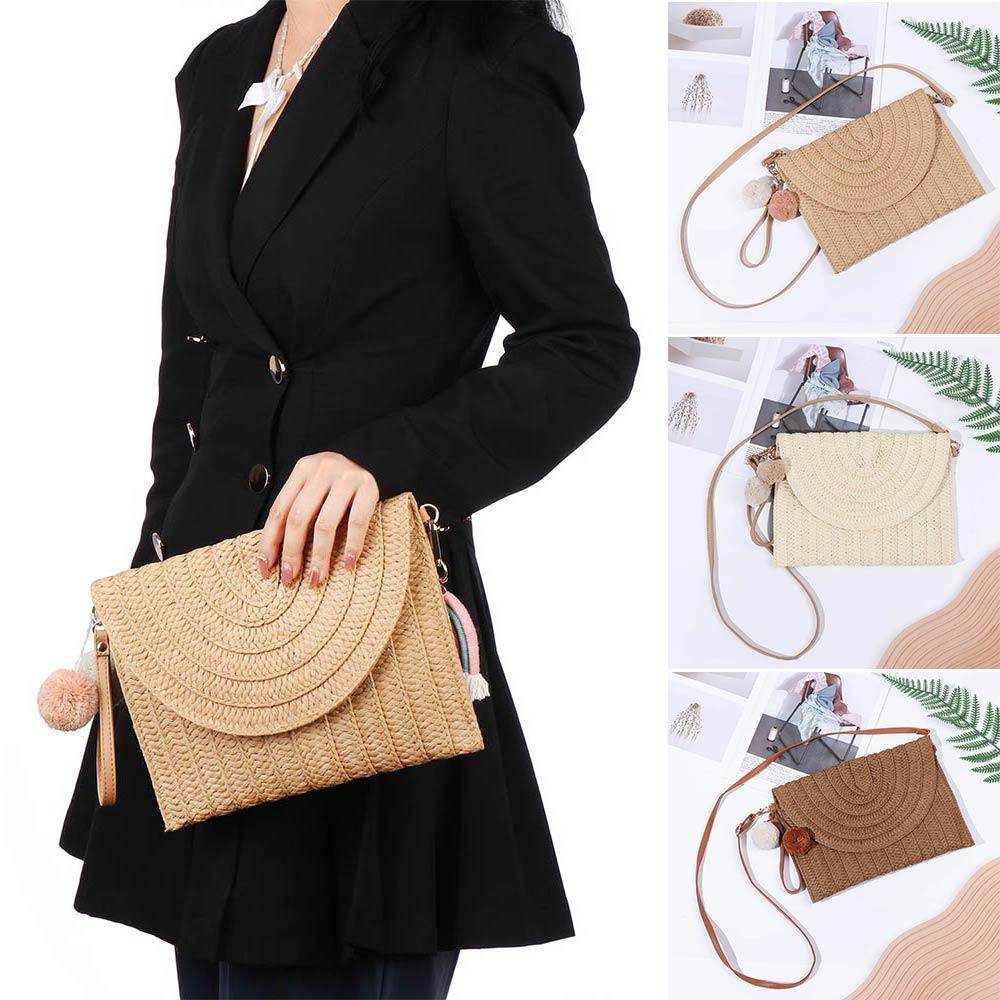 UUMIR Túi Xách Đan Rơm Thủ Công Phong Cách Retro