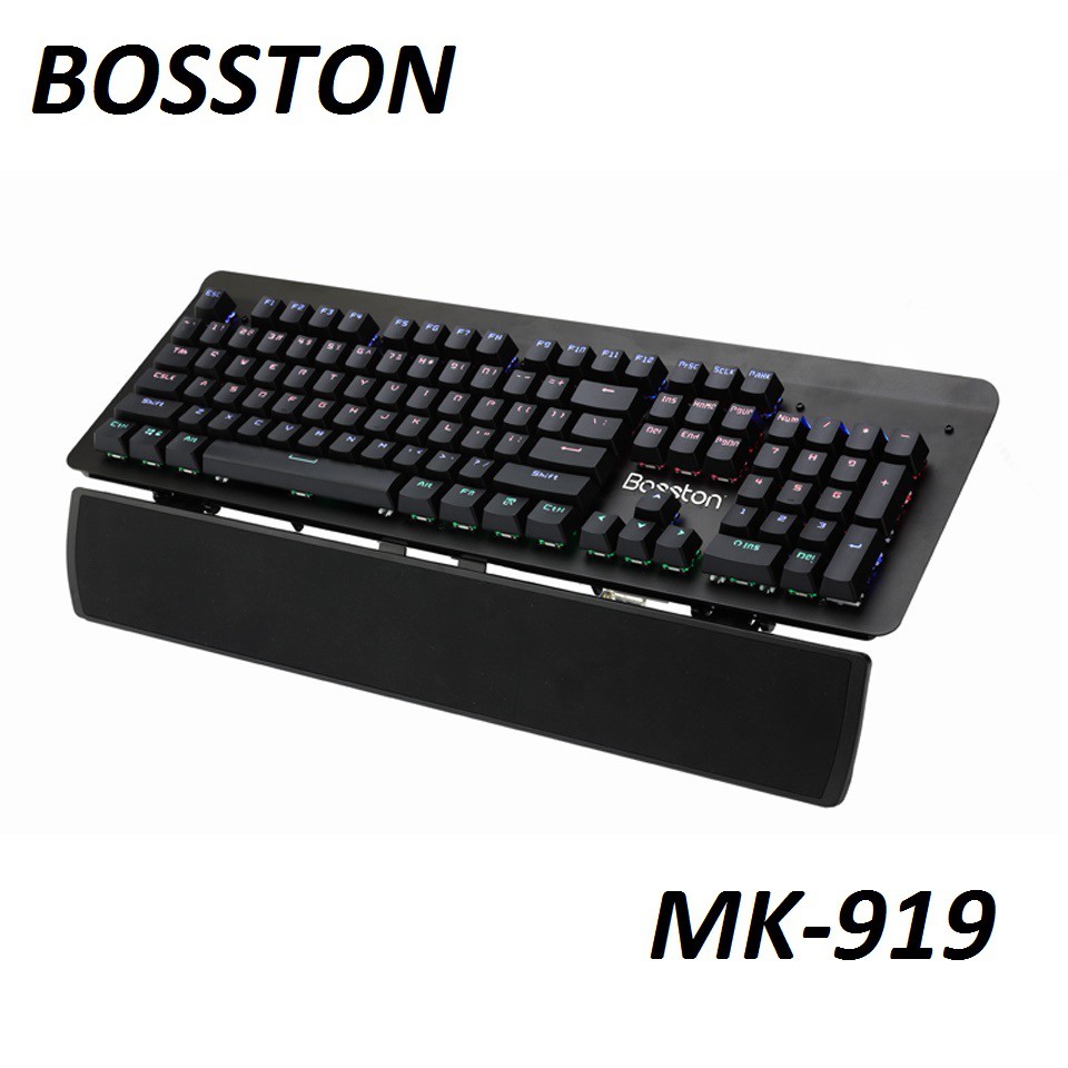 Bàn phím cơ chuyên game Bosston MK919 Led 7 màu cao cấp fullbox