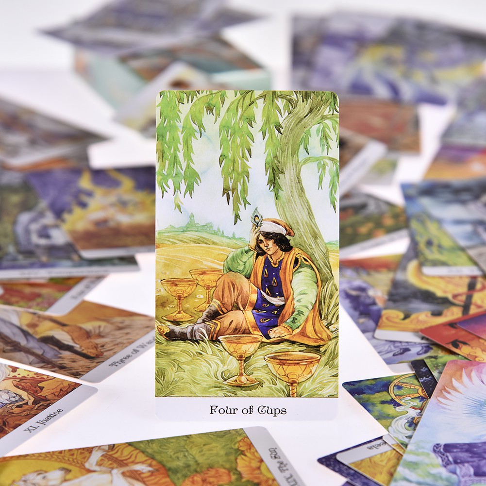 Bộ bài tarot the Golden Wheel gồm 78 lá  bìa