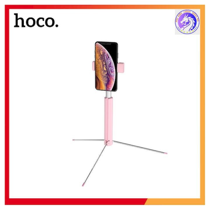 [Mã ELMSBC giảm 8% đơn 300k] GẬY CHỤP HÌNH SELFIE BLUETOOTH KÈM REMORE HOCO K10B-DÀI 1.6M