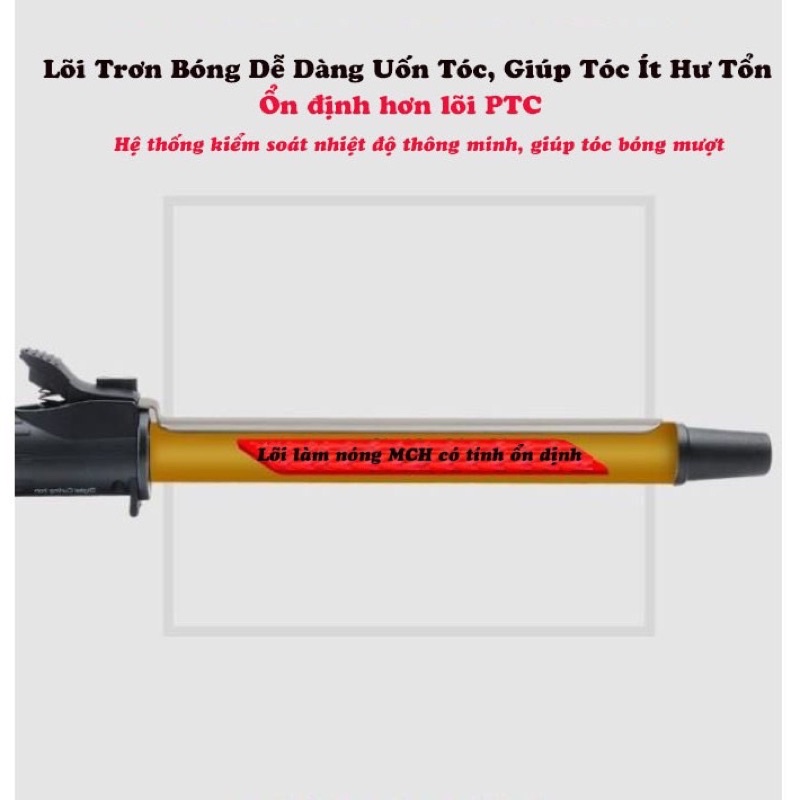 Máy uốn tóc làm xoăn xoay 360
