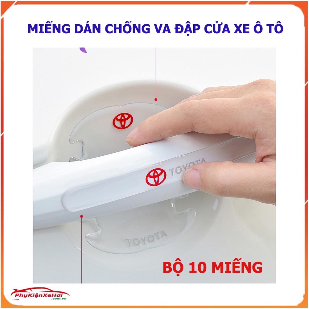 10 miếng dán chống va đập cửa xe ô tô, chống trầy xước hõm cửa xe ô tô, dán gương chiếu hậu đủ loại