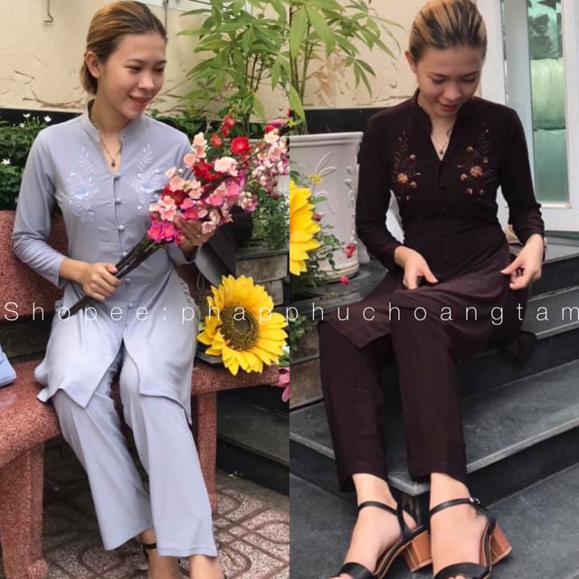 Áo Lam Đi Chùa # Cách tân 3 vạt GIÁ RẺ VÔ ĐỊCH
