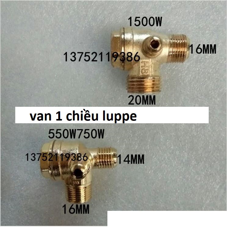 Van một chiều luppe cho máy nén khí