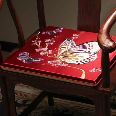 Ghế bành Ghế SOFA bằng gỗ gụ kiểu Trung Quốc Mới Ghế bành Ghế bành Ghế ăn gia dụng Ghế bành Ghế Sofa chống trượt Đệm ghế