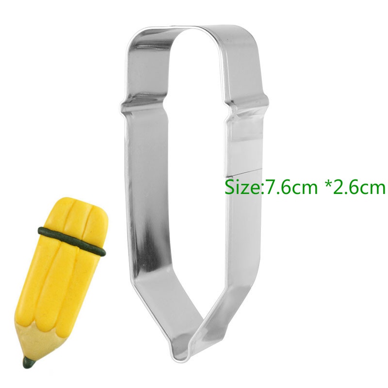 Khuôn Cắt Bánh Hình Bút Chì Bằng Thép Không Gỉ