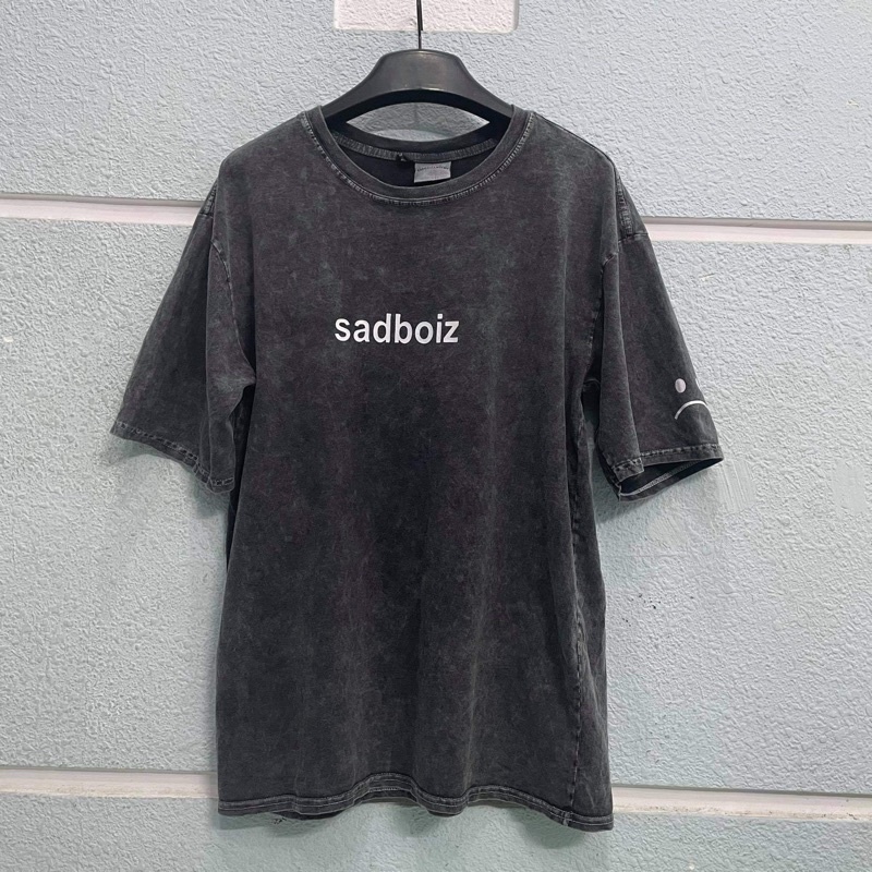 Áo thun wash sad boiz nam nữ chất thun cotton cao cấp